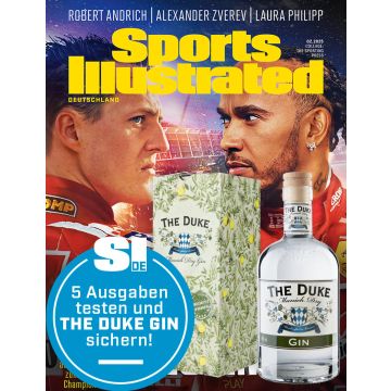 Lesen Sie 5 Ausgaben SPORTS ILLUSTRATED im Sparpaket mit THE DUKE Gin