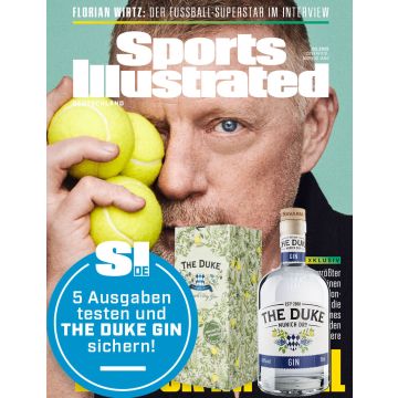 Lesen Sie 5 Ausgaben SPORTS ILLUSTRATED im Sparpaket mit THE DUKE Gin