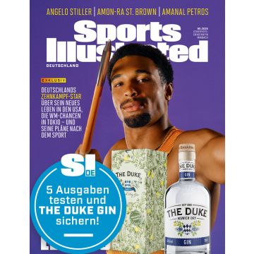 Lesen Sie 5 Ausgaben SPORTS ILLUSTRATED im Sparpaket mit THE DUKE Gin