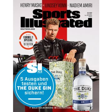 Lesen Sie 5 Ausgaben SPORTS ILLUSTRATED im Sparpaket mit THE DUKE Gin